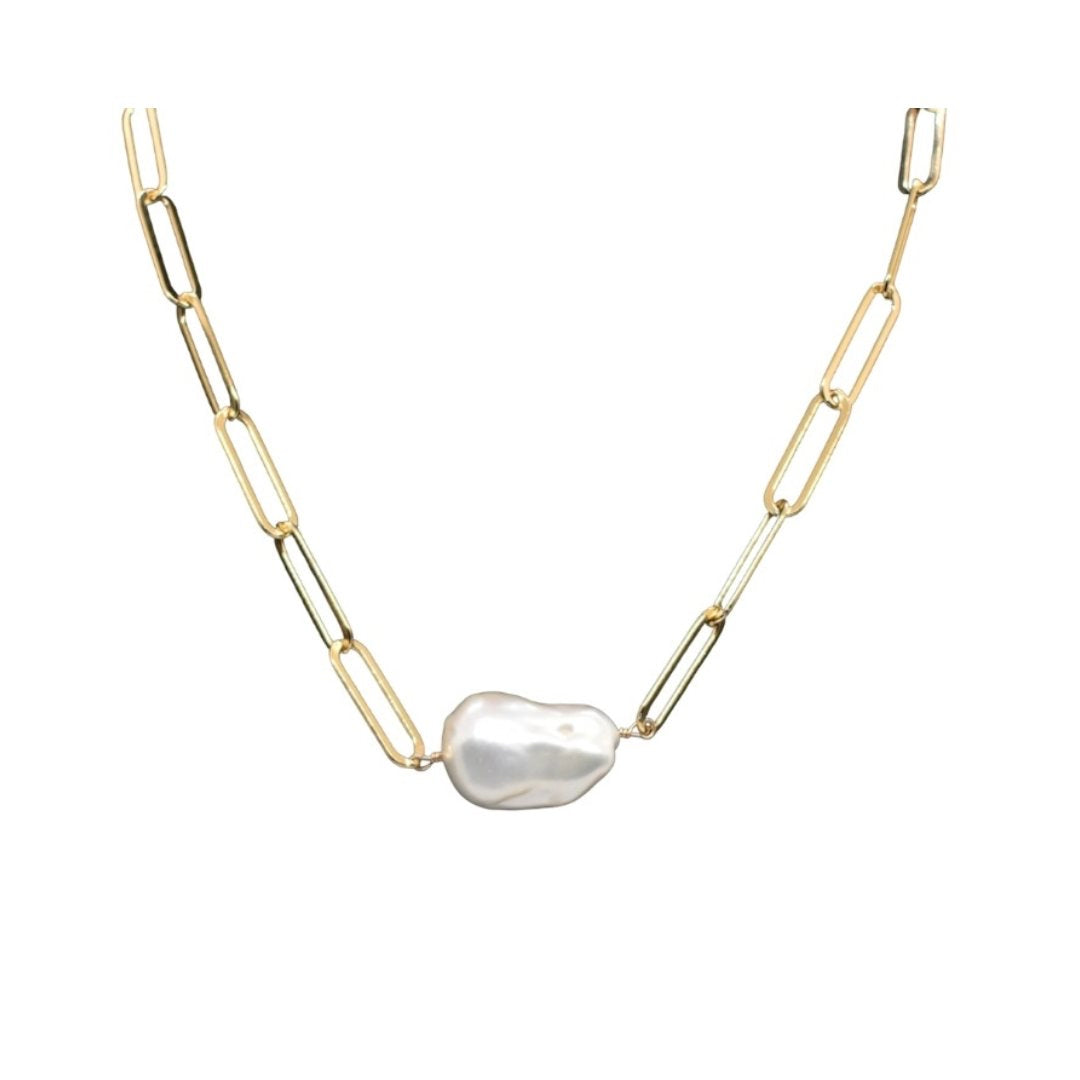 Single Baroque Pearl Necklace