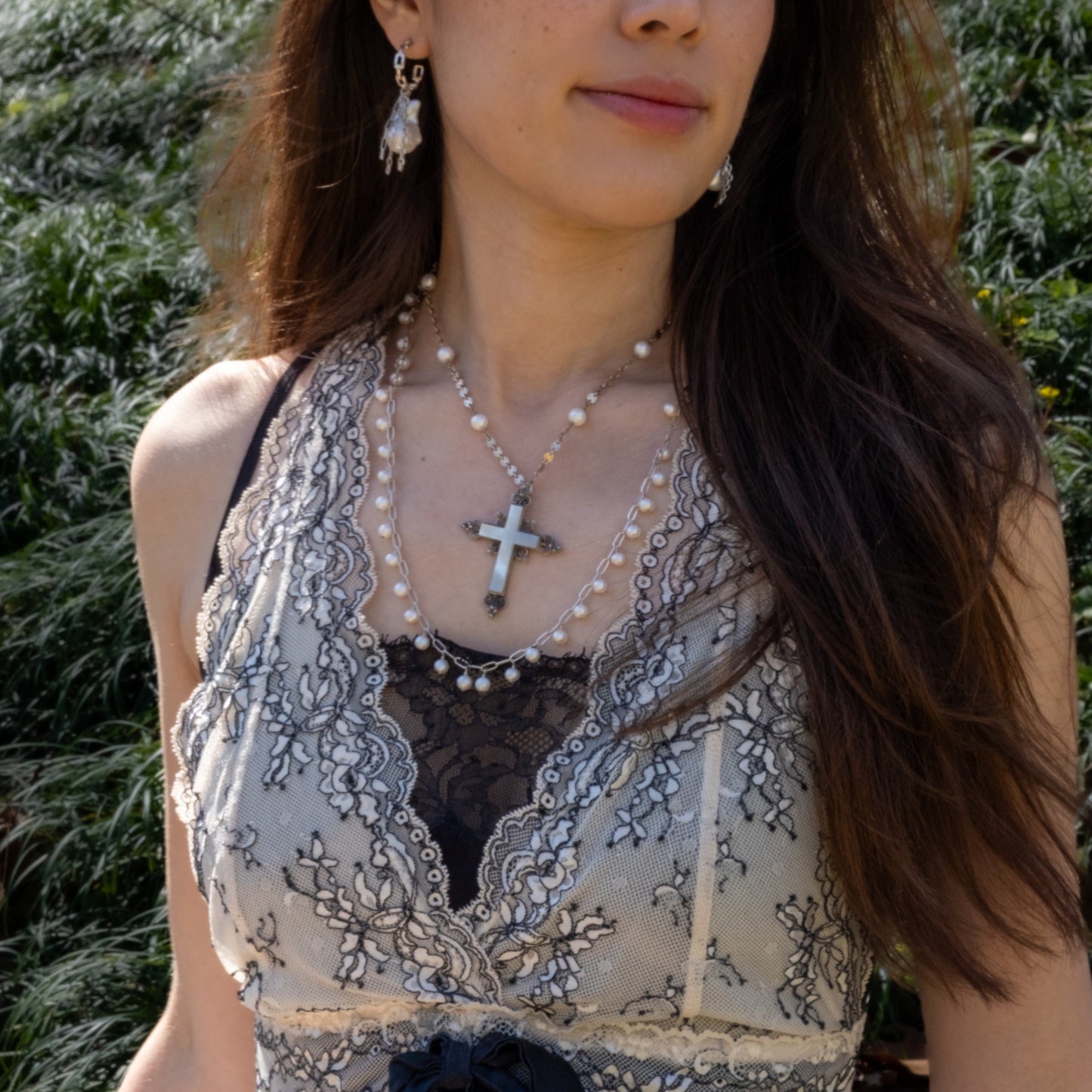 Hoop & Pearl Earrings