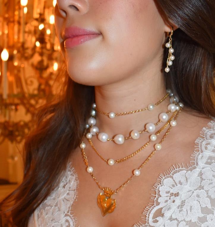 Gold Fringe Earrings