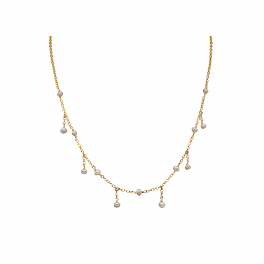 Droplet Pearl Necklace