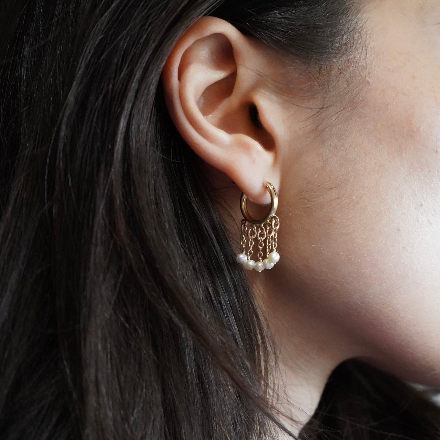 Multi Chain Waterfall Earrings