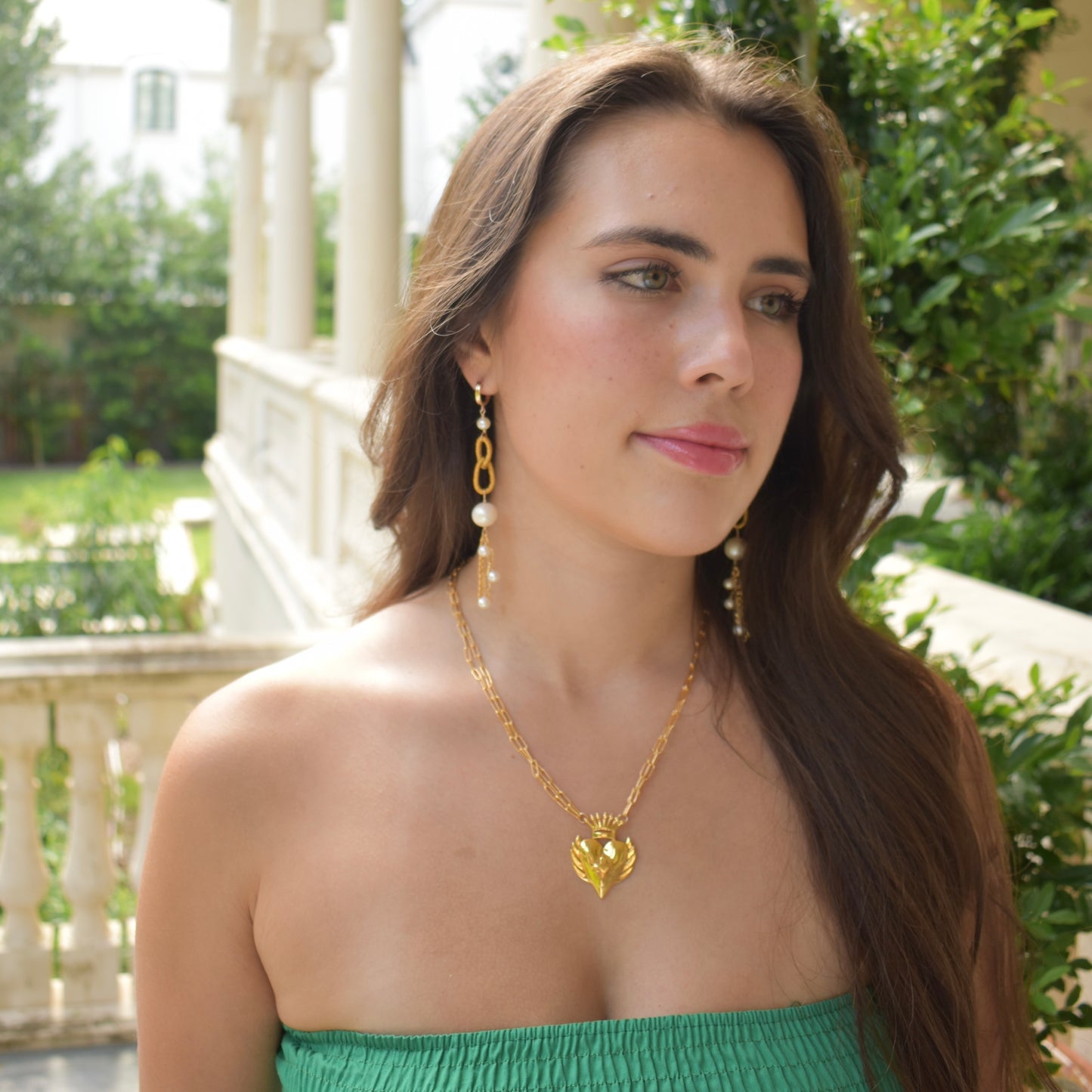 Silk Chain Fringe Earrings