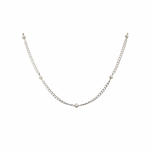Silver Curb Necklace