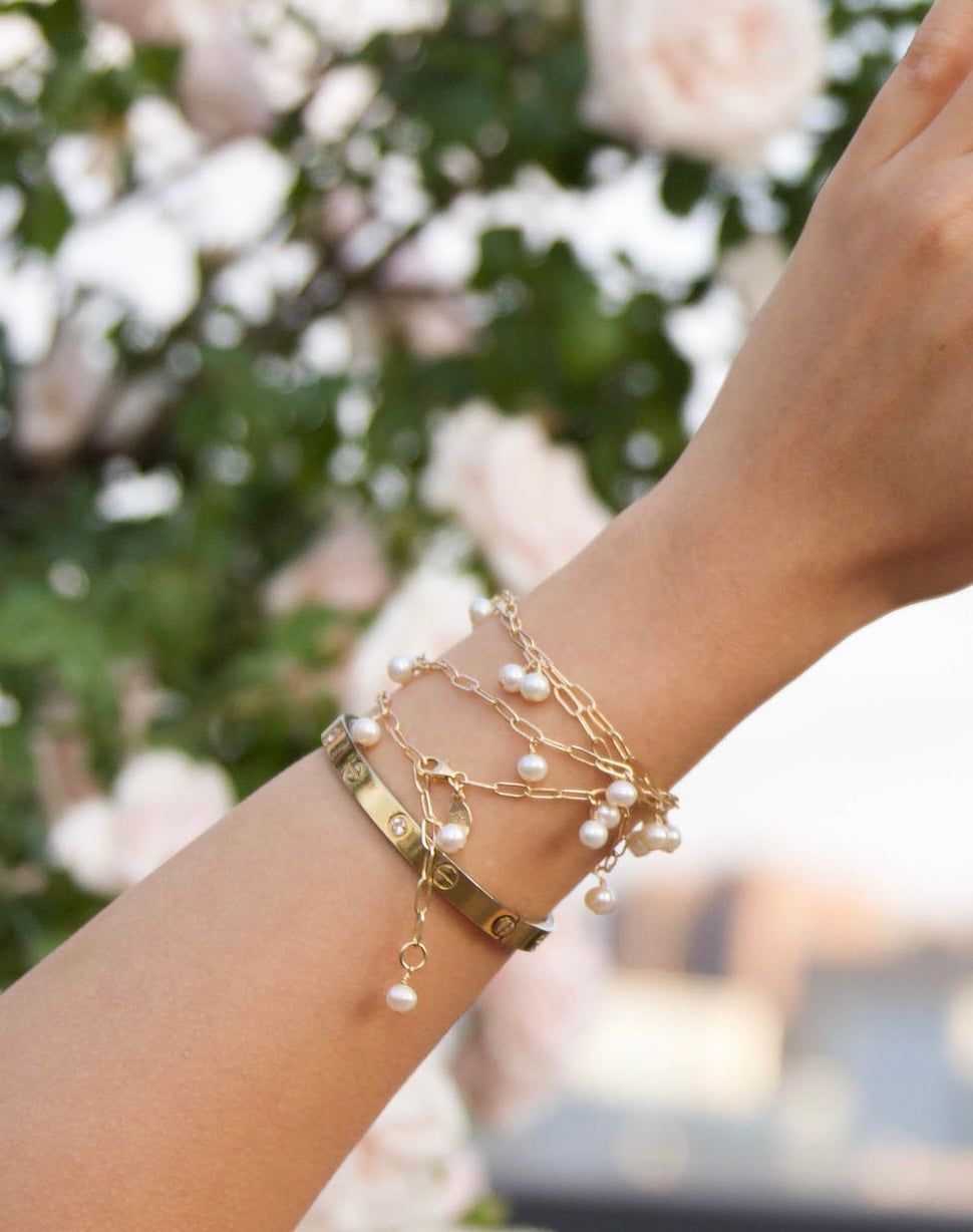 Long Fringe Gold Necklace