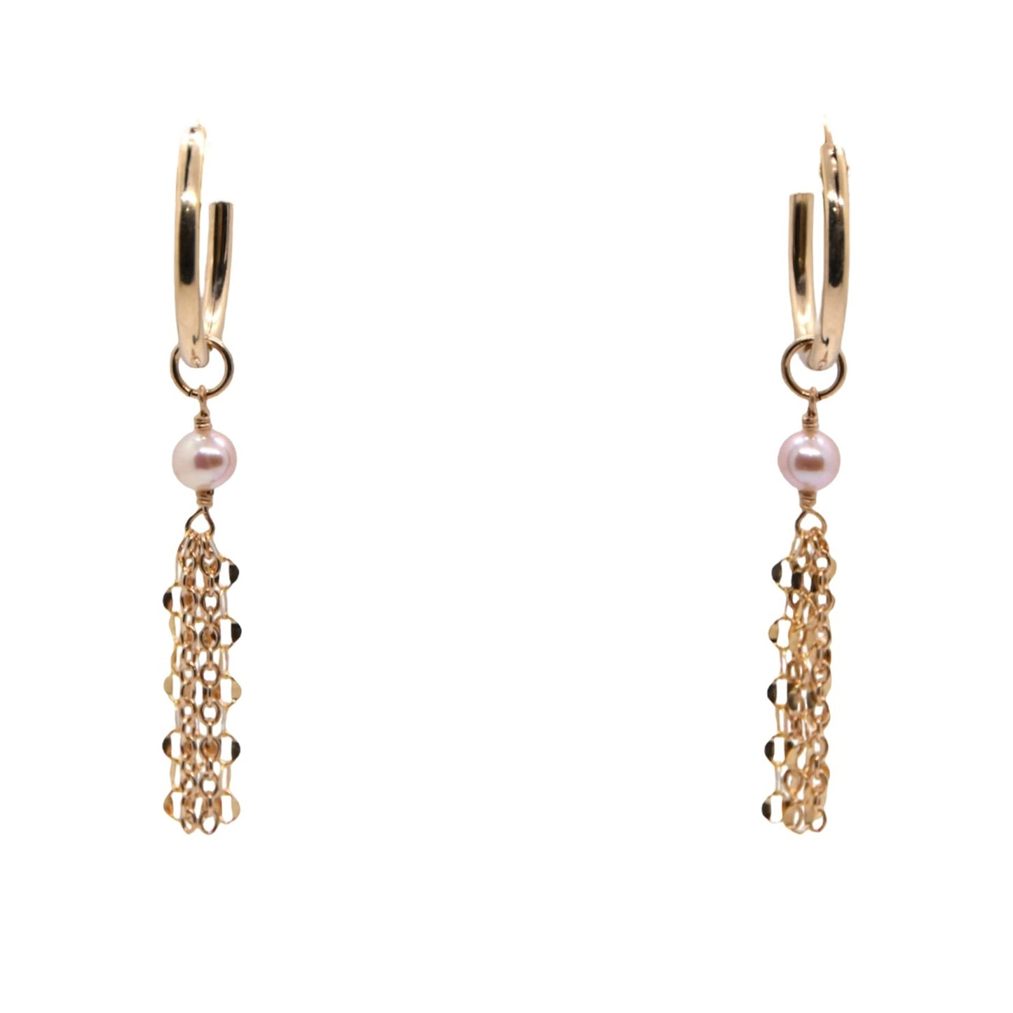 Blush Pearl Hoops