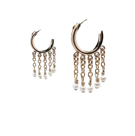 Multi Chain Waterfall Earrings