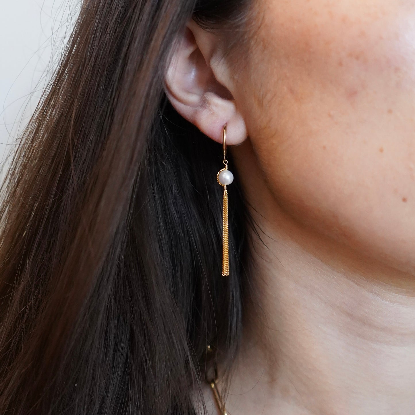 Pearl Fringe Earrings