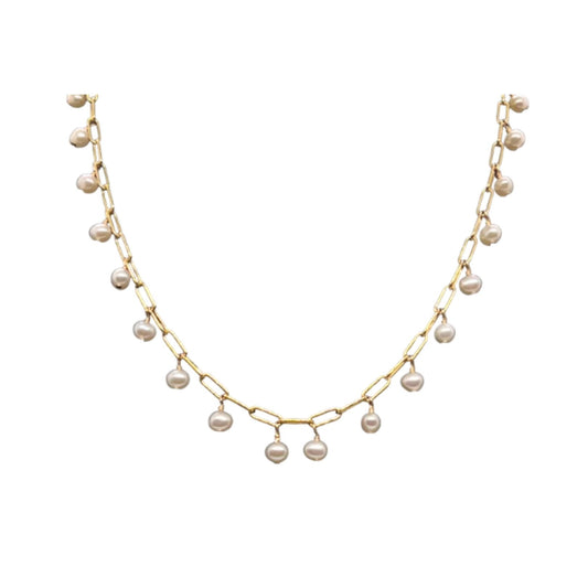 Gold Fringe Necklace