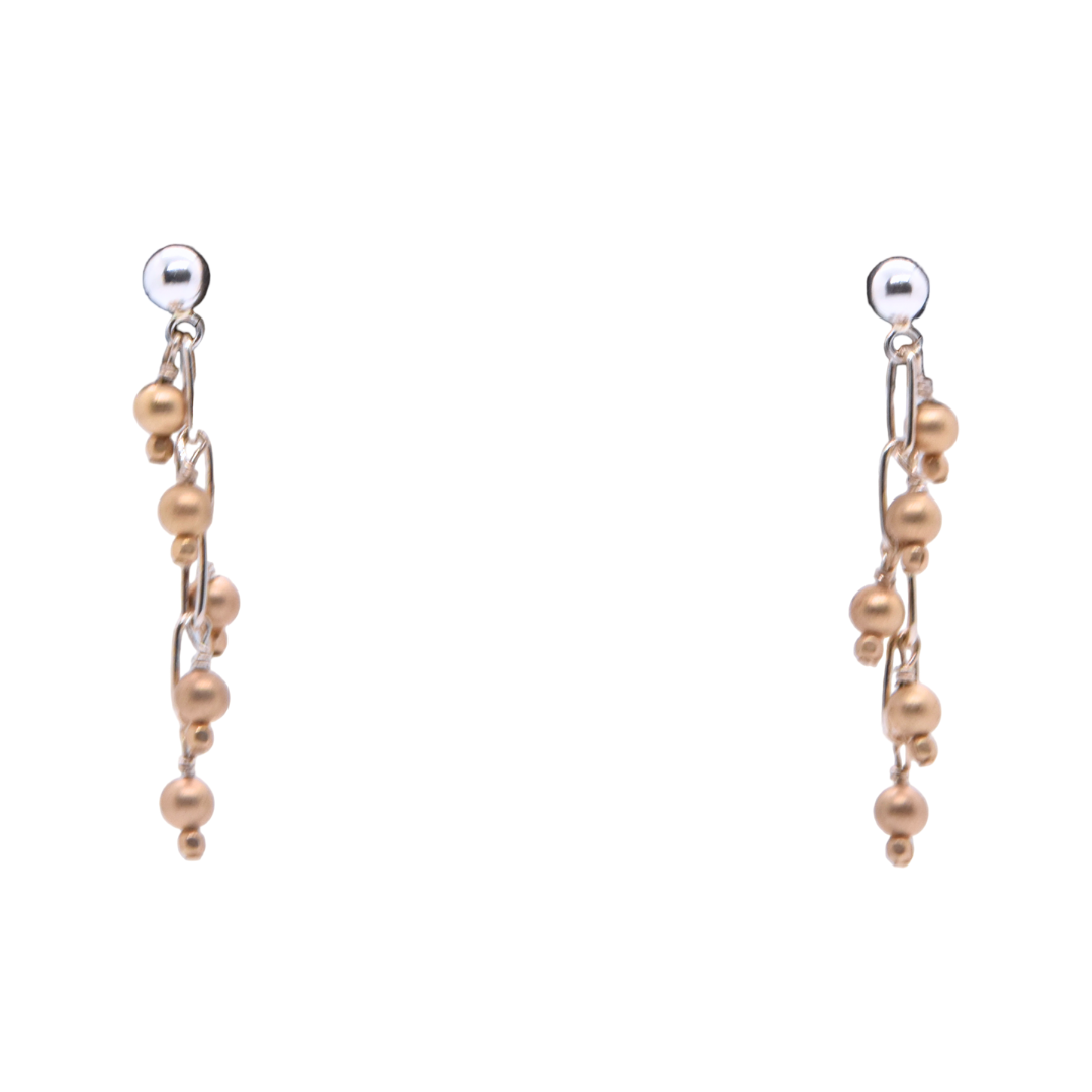 Two Toned Fringe Earrings