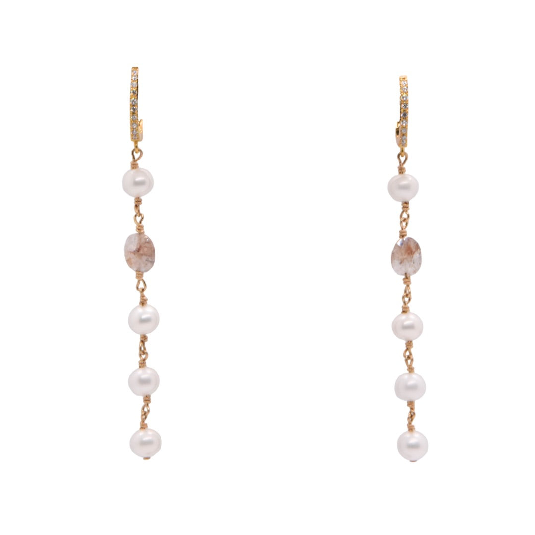 Pearl & Moonstone Earrings