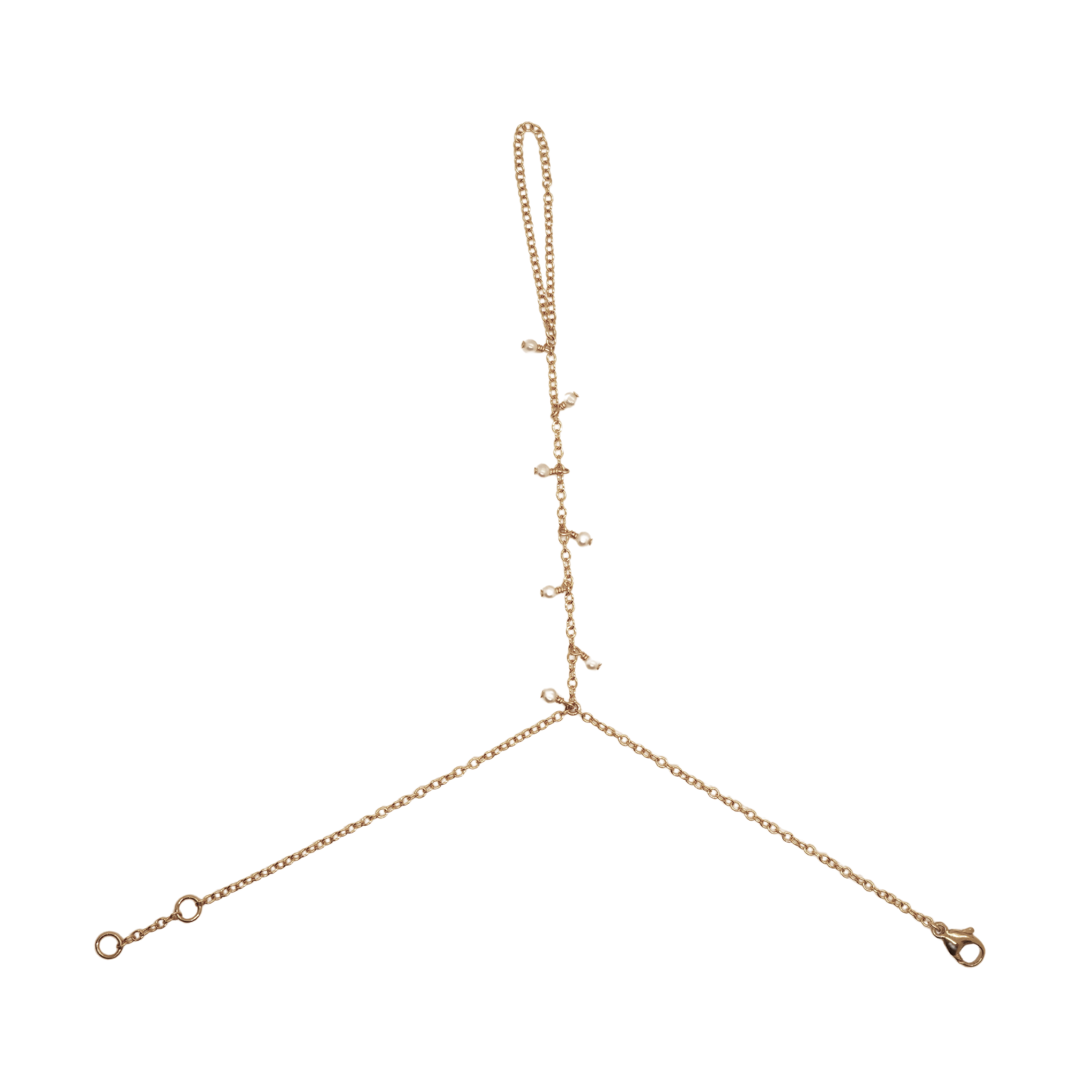 Pearl Hand Chain Bracelet