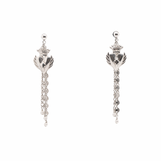 Fringe LaLa Silver Earrings