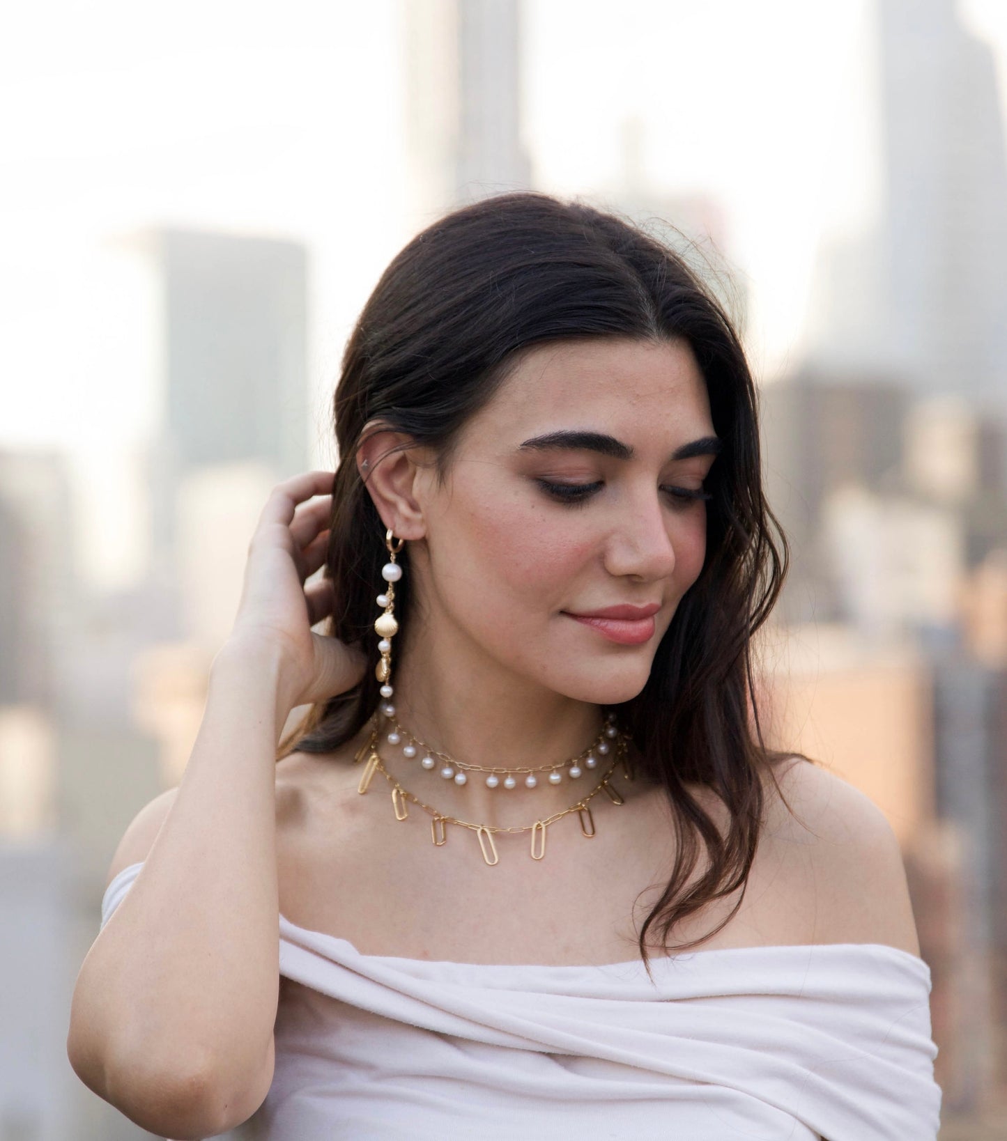 Gold Fringe Necklace