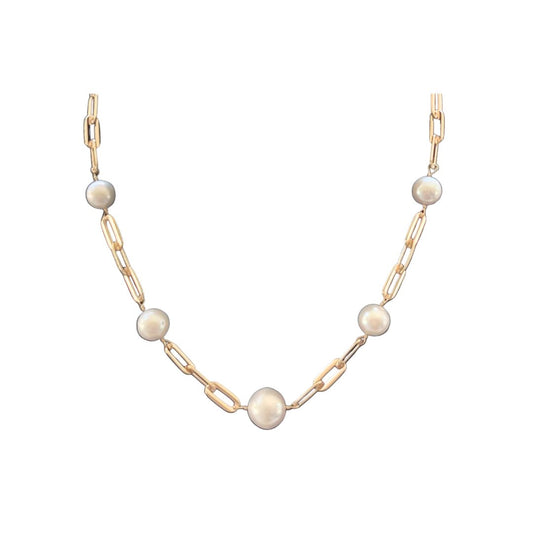 Gold Chain & Pearl Necklace