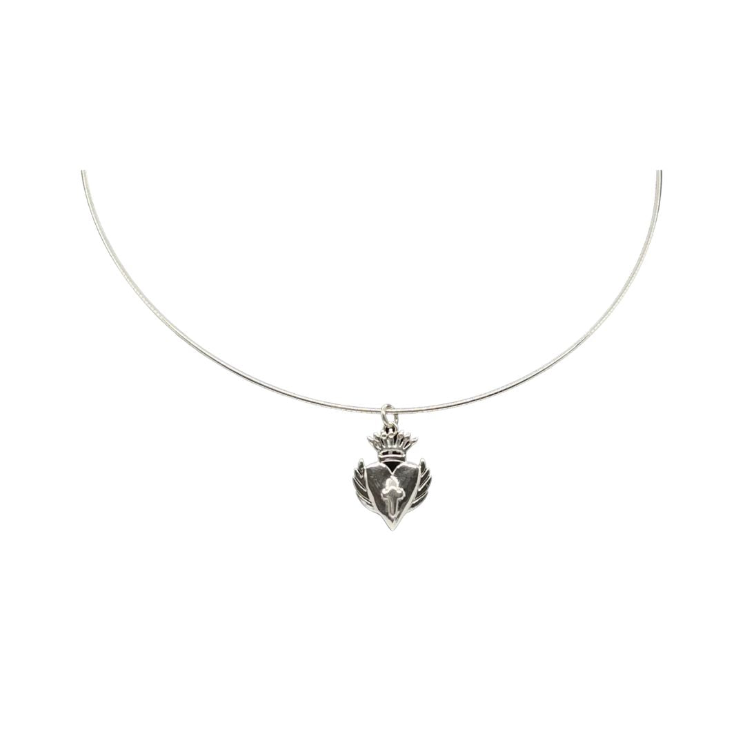 LaLa Silver Charm Necklace