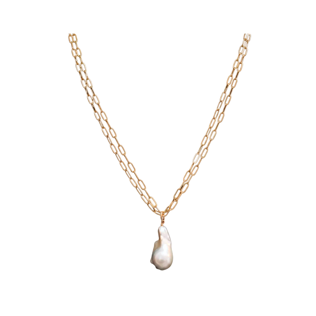 Baroque Pearl Drop Necklace