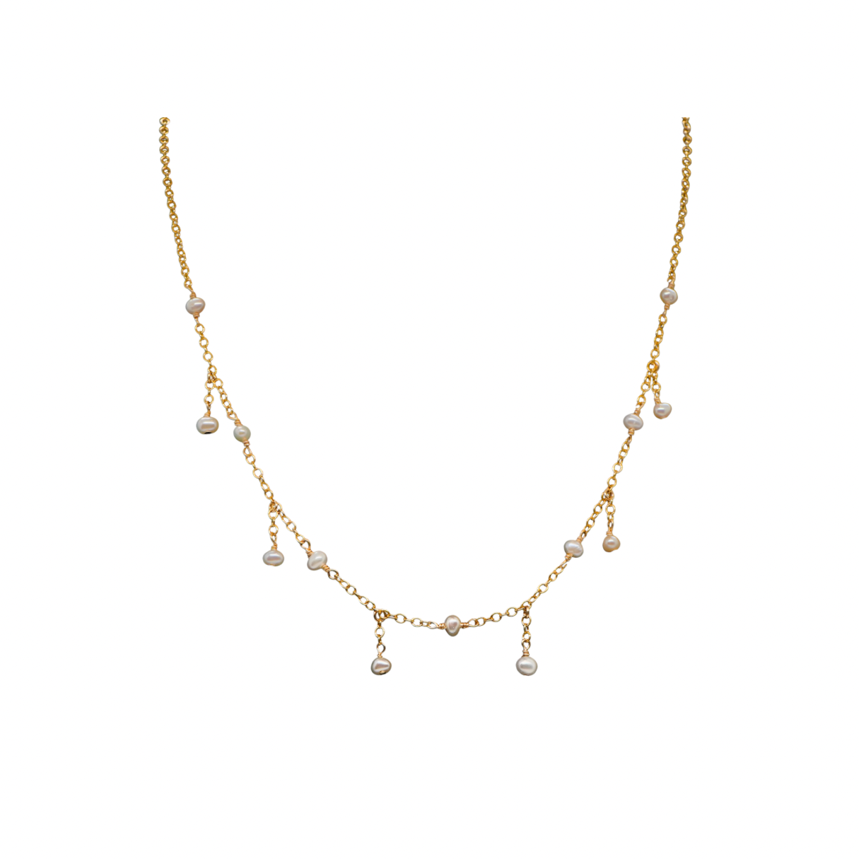 Droplet Pearl Necklace