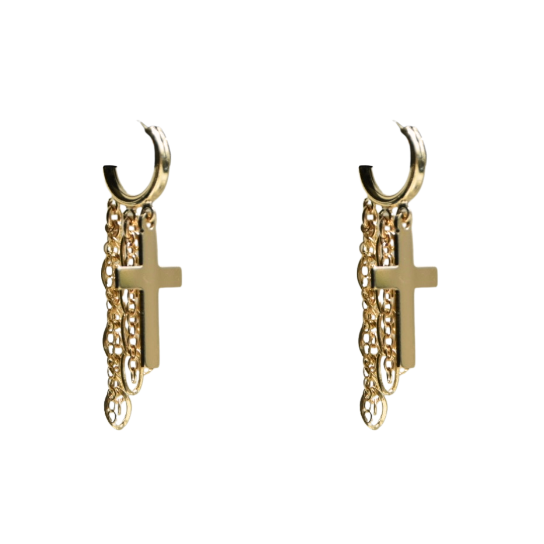 Cross Chandelier Earrings