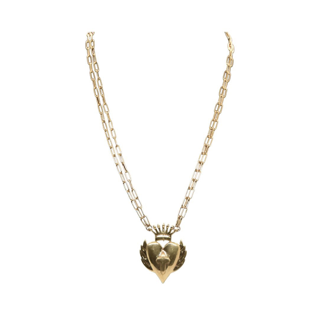 LaLa Charm Gold Chain Necklace