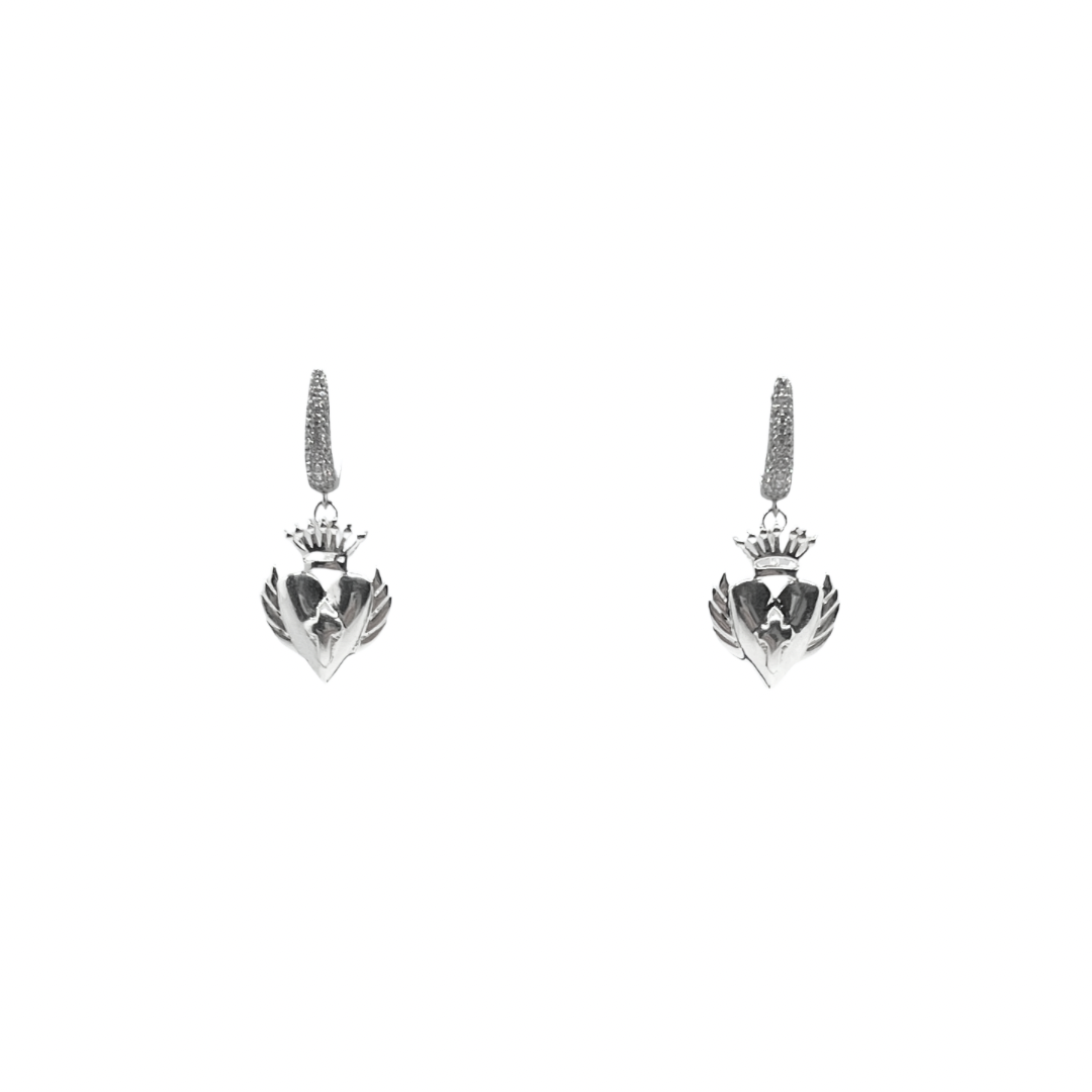 LaLa Charm Earrings Silver