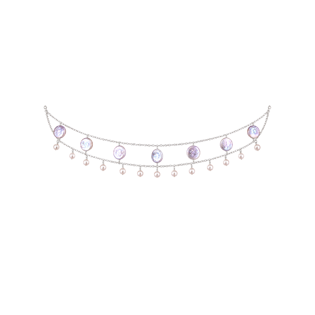 Lavender Pearl Choker