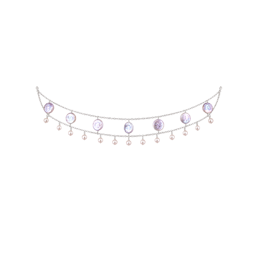 Lavender Pearl Choker