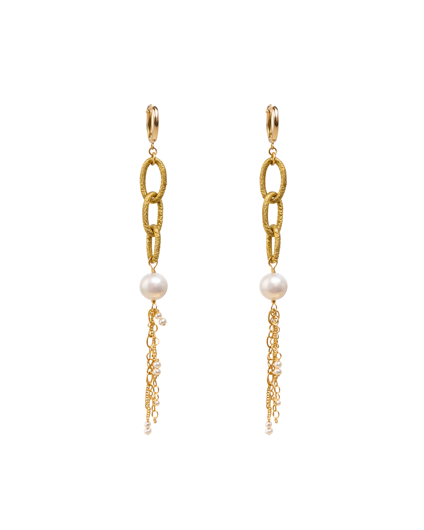 Silk Chain Gold earrings