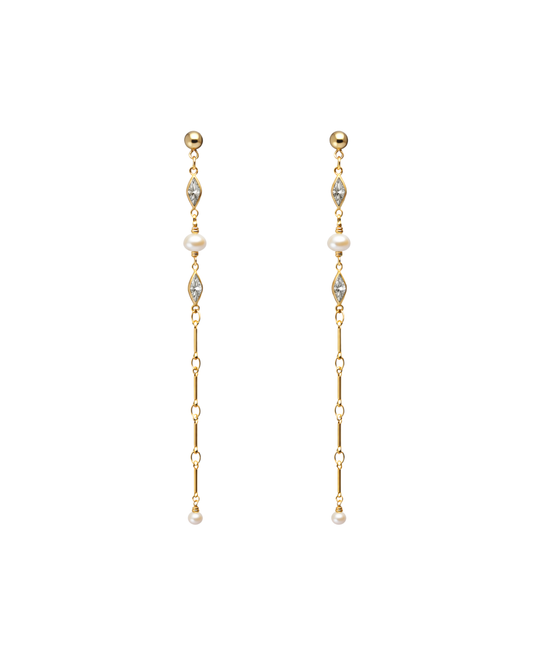 Long Marquise Earrings