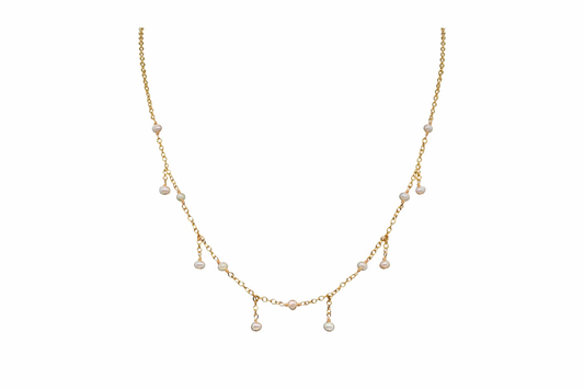 Droplet Pearl Necklace
