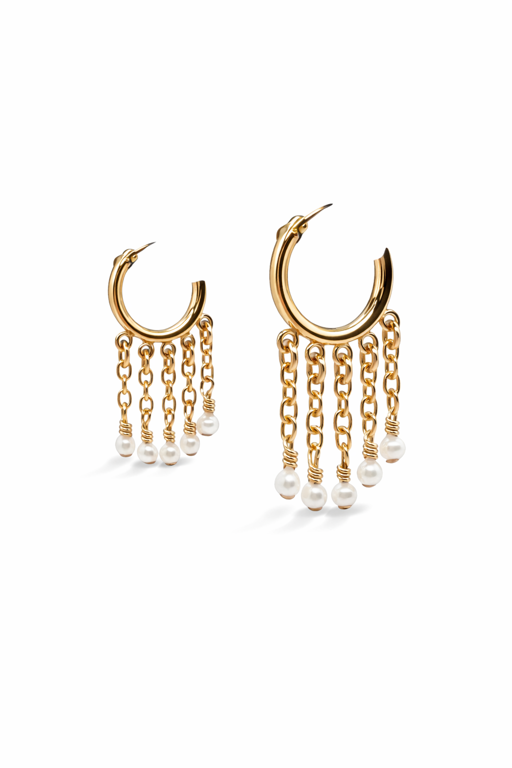 Multi Chain Waterfall Earrings