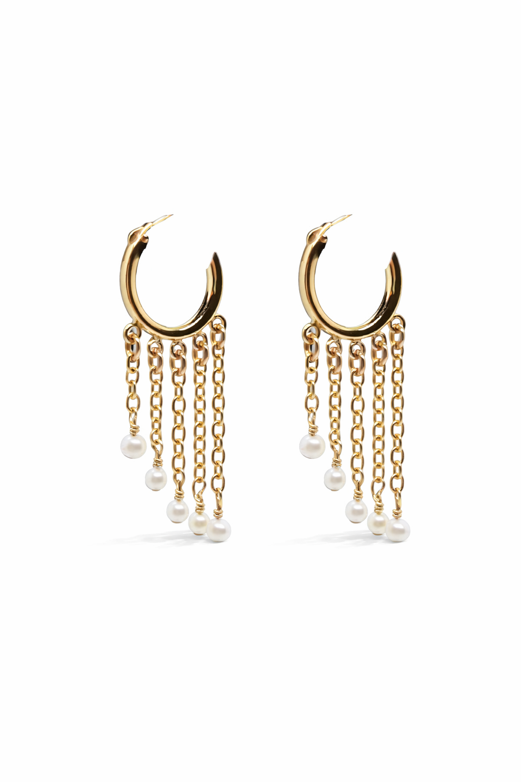 Multi Chain Waterfall Earrings