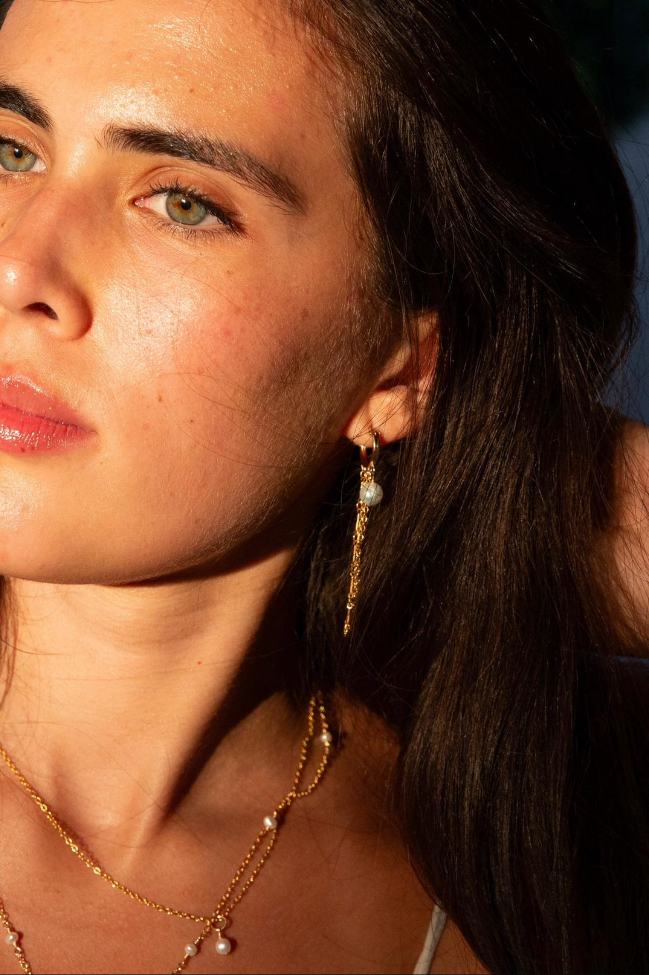 Pearl Feathered Earrings