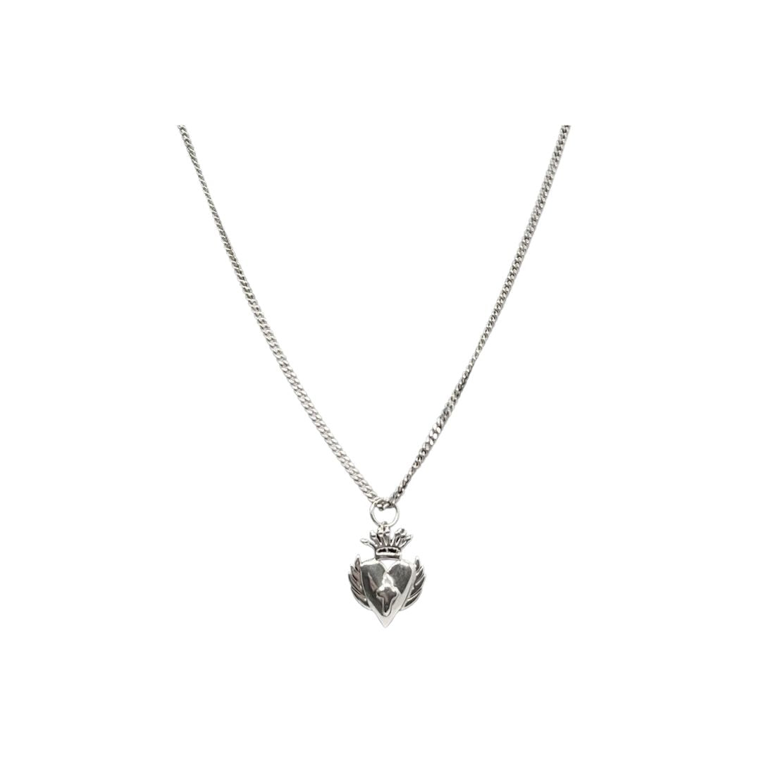 LaLa Silver Charm Necklace
